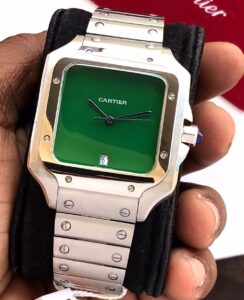 Cartier Santos Carree 75th Anniversary Green