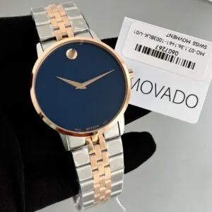 Movado MUSEUM Swiss Analog Swiss Analog Blue Round Men Watch - 0607267