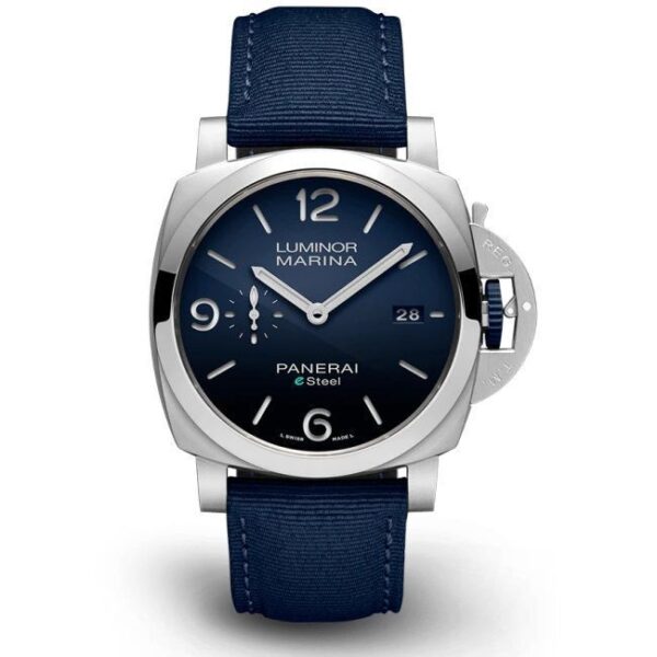 Panerai Luminor Marina eSteel™ Grigio Roccia Blue Swiss ETA Watch (1)