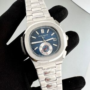 Patek Philippe Nautilus Blue Dial Stainless Steel Automatic Watch (2)