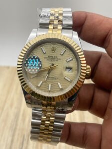 Rolex Date Just Two Tone Silver Gold Swiss Eta Automatic Watch (1)