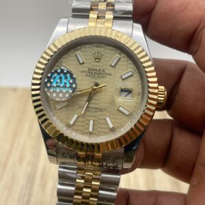 Rolex Date Just Two Tone Silver Gold Swiss Eta Automatic Watch (1)