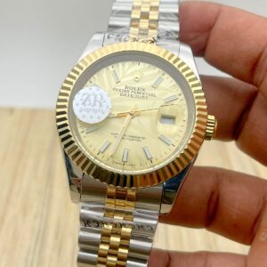 Rolex Date Just Two Tone Silver Gold Swiss Eta Automatic Watch (3)