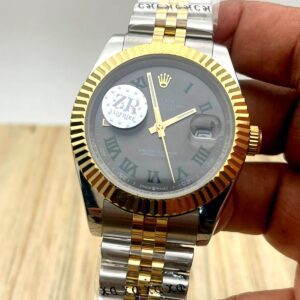 Rolex Date Just Two Tone Silver Gold Swiss Eta Automatic Watch (4)