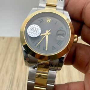 Rolex Date Just Two Tone Silver Gold Swiss Eta Automatic Watch (5)