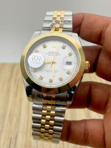 Rolex Date Just Two Tone Silver Gold Swiss Eta Automatic Watch (6)