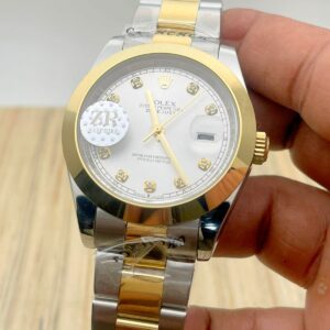 Rolex Date Just Two Tone Silver Gold Swiss Eta Automatic Watch (7)