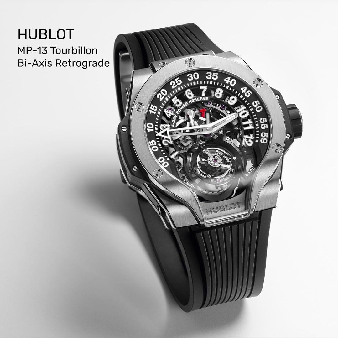 Hublot MP 13 Tourbillon Bi Axis Retrograde Titanium Swiss Eta Automatic Watch 1