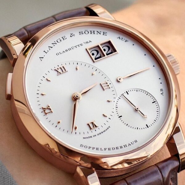 A. Lange & Sohne Lange 1 Pink Gold Argente Swiss ETA Autpmatic Watch - Image 3