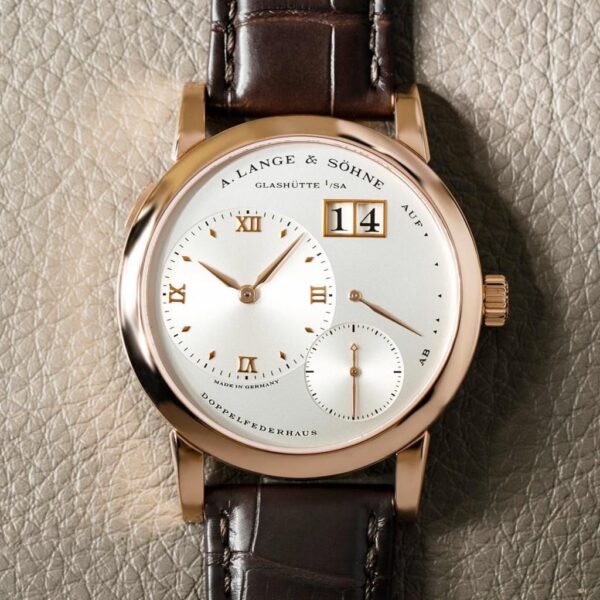 A. Lange & Sohne Lange 1 Pink Gold Argente Swiss ETA Autpmatic Watch