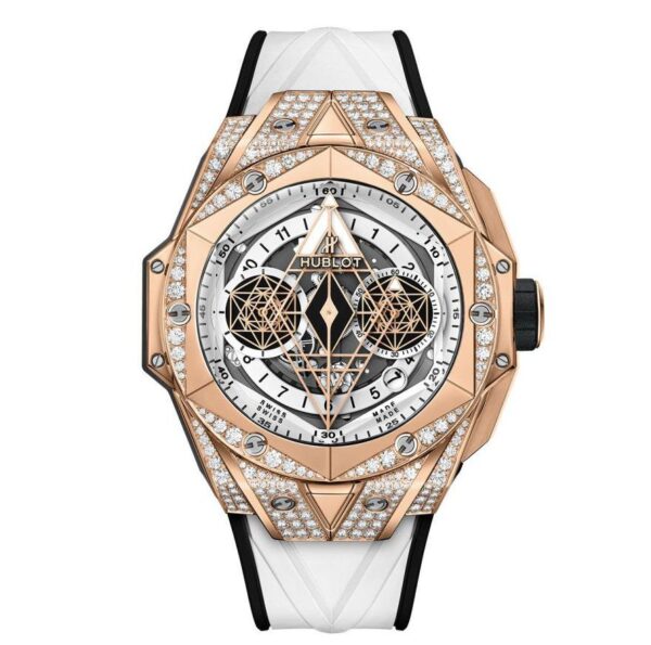 Hublot Big Bang Sang Bleu II King Gold White Pave 418.OX.2001.RX.1604.MXM20