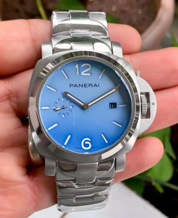 Panerai Luminor Due Pastello Automatic Light Blue Dial Watch PAM01309