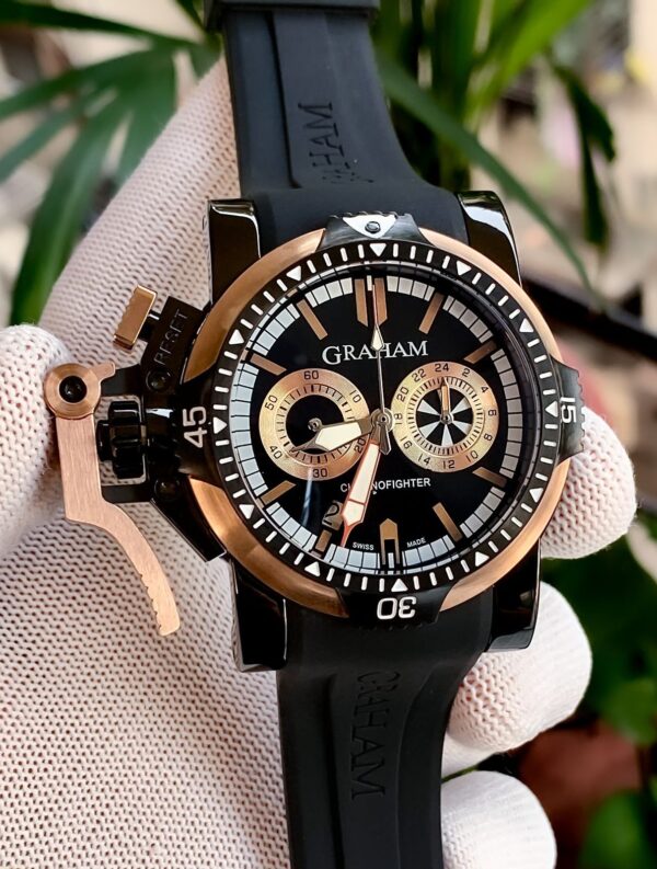 Graham Chronograph Chrono Fighter Swiss Semi ETA Quartz Watch (2) - Image 3