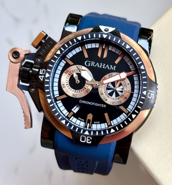 Graham Chronograph Chrono Fighter Swiss Semi ETA Quartz Watch