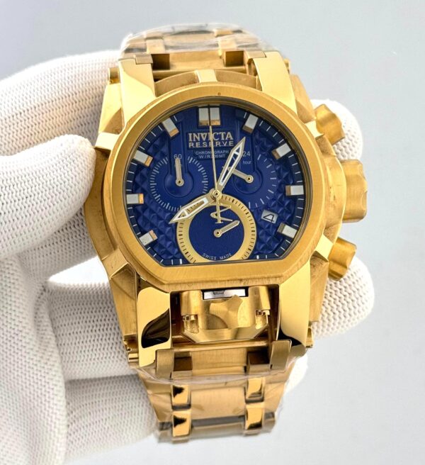 Invicta Bold Full Gold Swiss Quartz Men Watch (3)