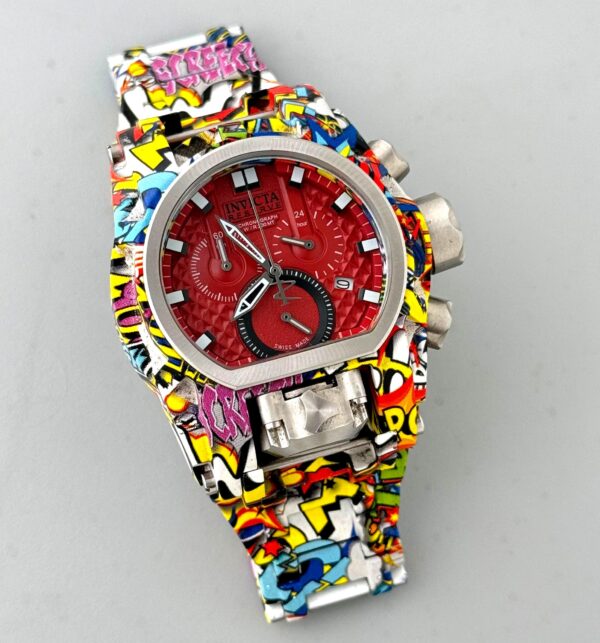 Invicta Bolt Zeus Magnum Graffiti Chronograph Hydroplated Swiss Watch (3) - Image 2