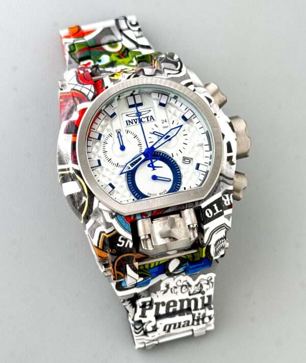 Invicta Bolt Zeus Magnum Graffiti Chronograph Hydroplated Swiss Watch (2) - Image 3