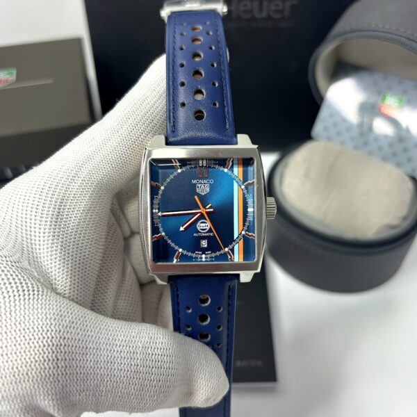 Tagheuer Monaco X Gulf Special Edition Swiss Automatic Watch (1)