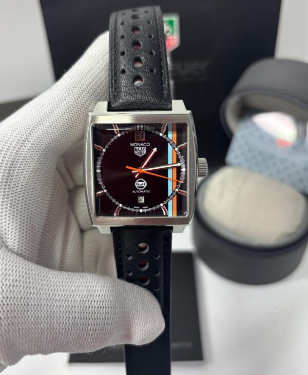 Tagheuer Monaco X Gulf Special Edition Swiss Automatic Watch (2)