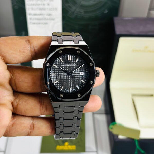 Audemars Piguet Royal Oak Black Ceramic Quartz Men Watch - Image 3