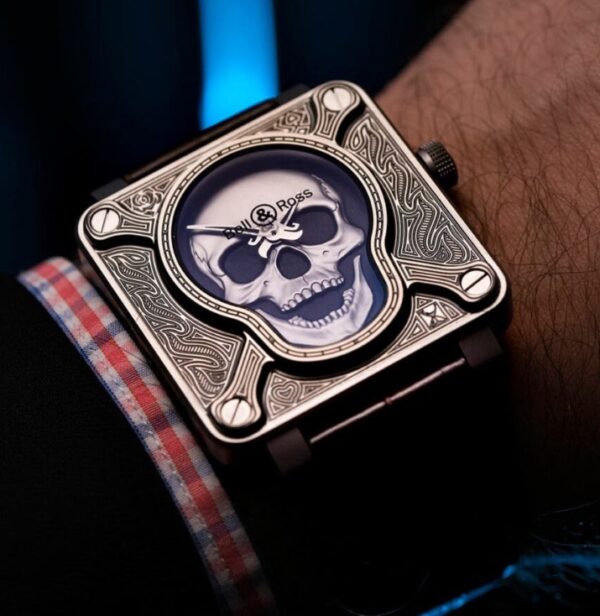 Bell & Ross BR01-92 Burning Skull Tattoo Edition Watch - Image 4