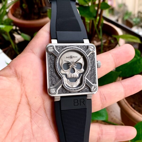 Bell & Ross BR01-92 Burning Skull Tattoo Edition Watch - Image 3