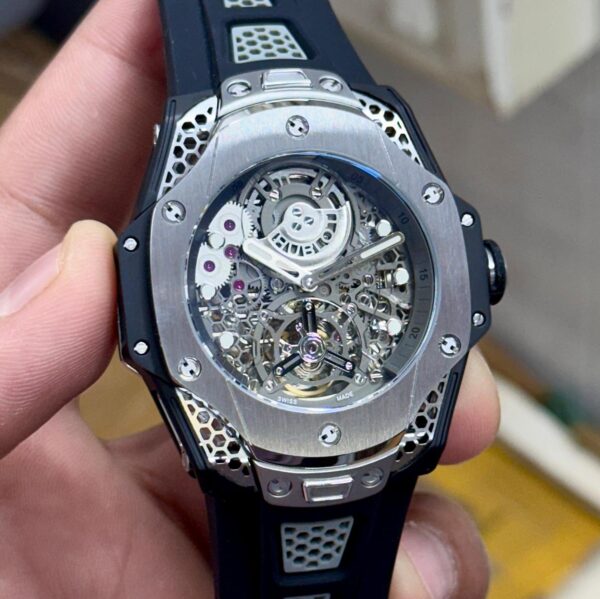 Hublot Big Bang Tourbillon Samuel Ross Titanium Black Rubber Straps Limited Edition Watch