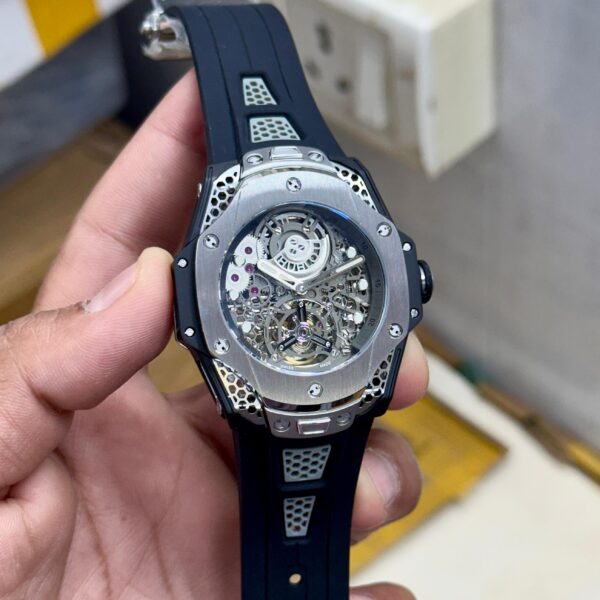 Hublot Big Bang Tourbillon Samuel Ross Titanium Black Rubber Straps Limited Edition Watch - Image 3